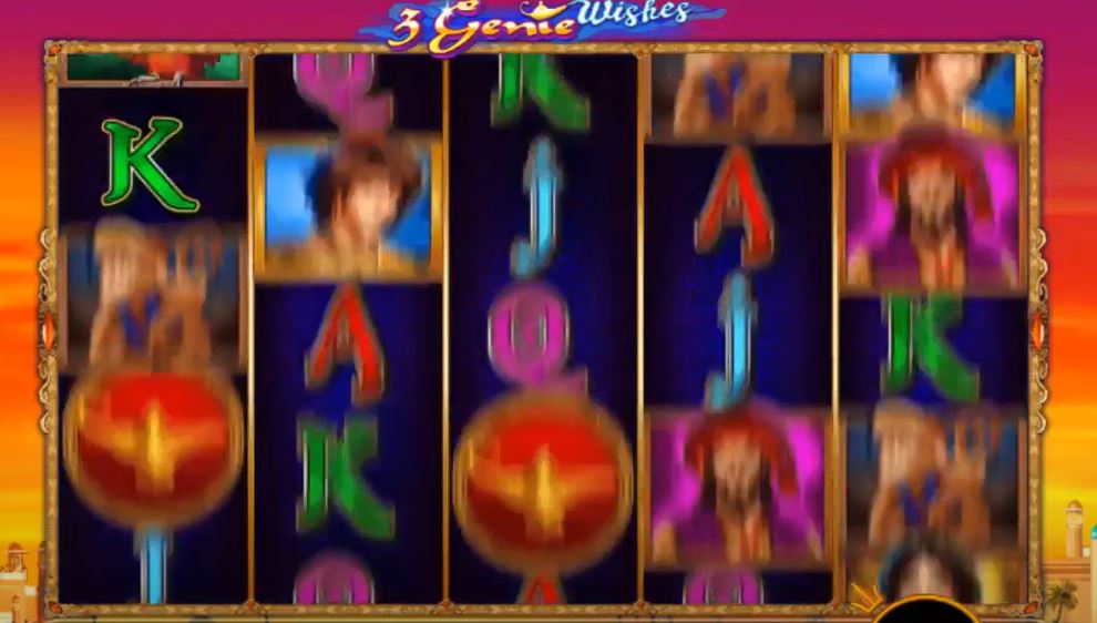 3 Genie Wishes Slot Gameplay