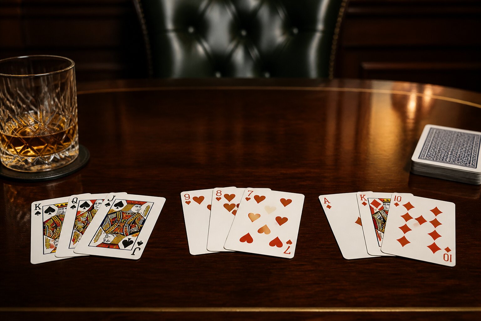 3 Card Brag Hands Order: Best and Worst Hands Ranked List