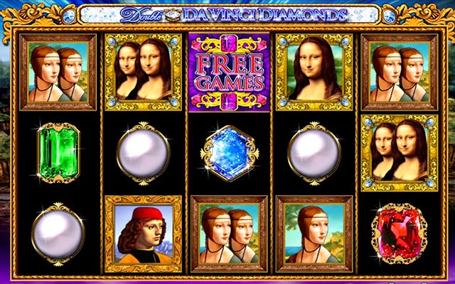 Double Da Vinci Diamonds Slot Gameplay