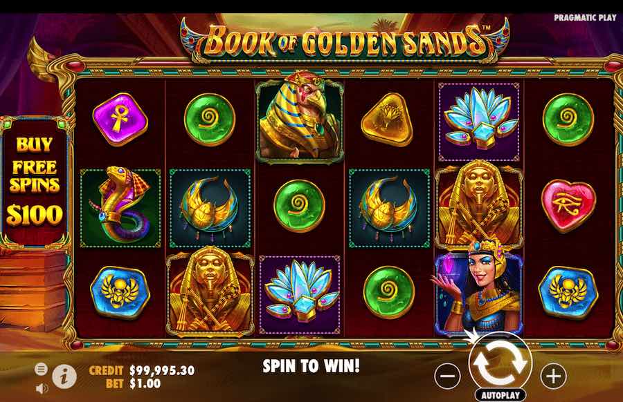 Book of Golden Sands Slot Gameplay