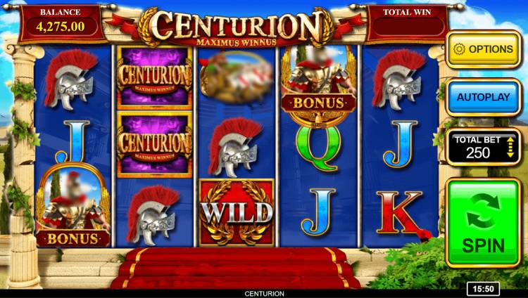Centurion Slot Gameplay
