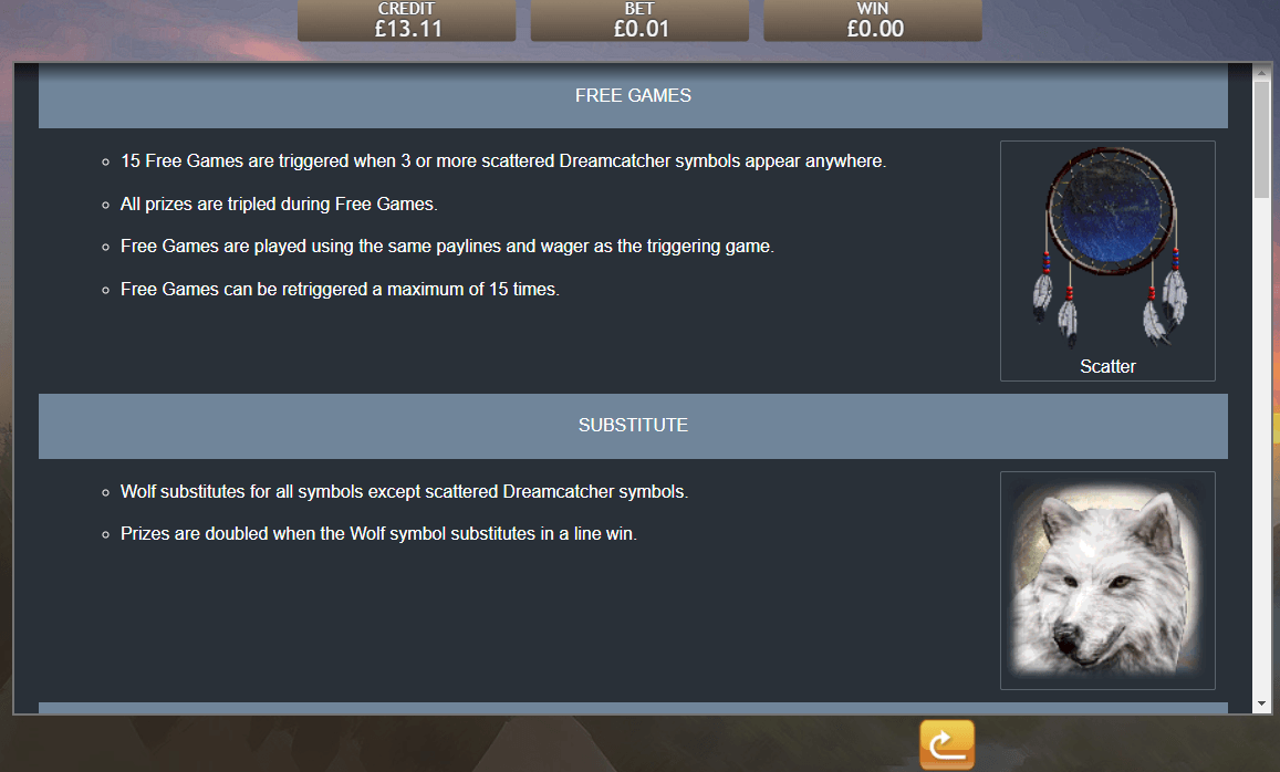 Shaman's Dream Slot Rules