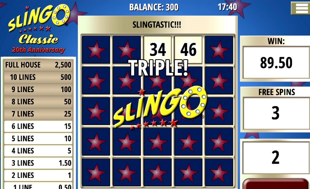 Slingo Slot Gameplay